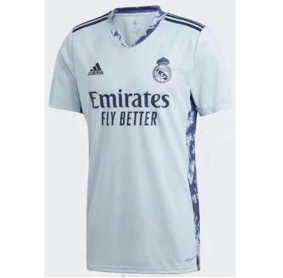 Real Madrid Goalkeeper Light Blue Soccer Jersey Shirt 2020/21